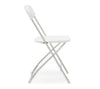 White and Chrome Folding Chair