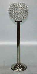 CRYSTAL PEDESTAL CANDLE STAND