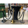 Gold Stanchion with Gold trim