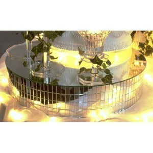 Mirrored Round Cake Riser