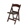 Resin Folding Chair, Mahogany