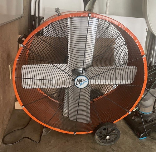 30 BARRELL FAN W/WHEELS
