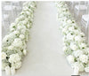 White Silk Flower Runner