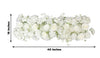 White Silk Flower Runner