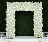 White- Silk Roses & Baby's Breath Arch Décor