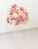 Dusty Rose, 22 Artificial Rose, Hydrangea & Chrysanthemum Flower Ball Bouquet for Event